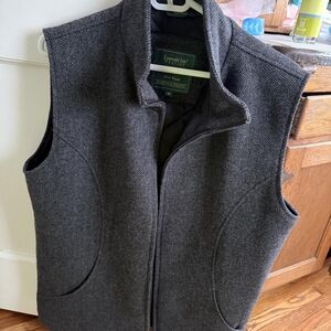 Emerald Charcoal Wool Men's Vest